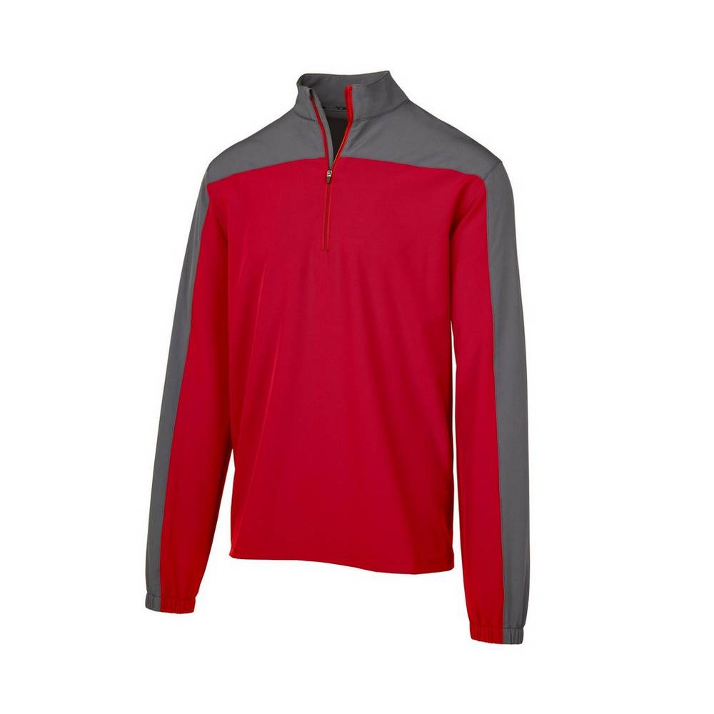 Giacca Mizuno Comp Long Sleeve Batting Uomo - Rosse - 85967-AMPL